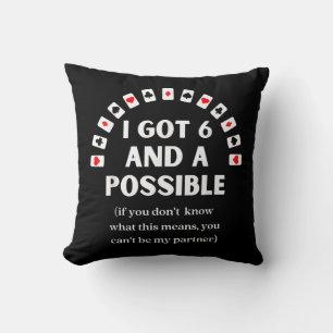 Funny Spades I Got Six And A Possible Playing Card Cushion