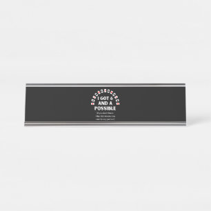 Funny Spades I Got Six And A Possible Playing Card Desk Name Plate