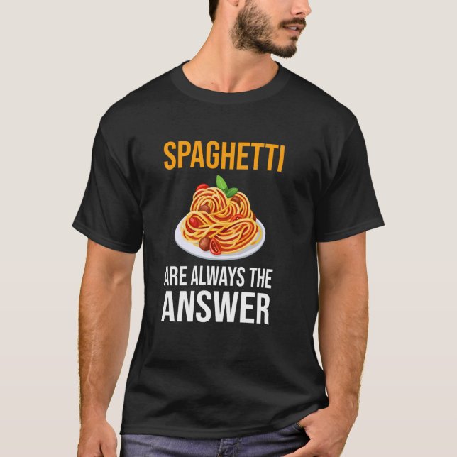 Funny Spaghetti Lover Shirt Spaghetti Quote Love S (Front)