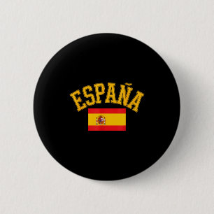 Funny spain flag saying españa country love Funny 6 Cm Round Badge