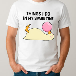 Funny Spanish Things I Do in My Spare Time goose T-Shirt