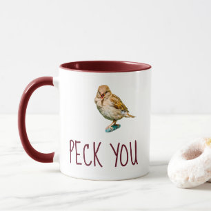 Funny Sparrow - Peck You Mug