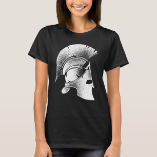 Funny Spartan Greek Helmet Cute Gladiator Men Wome T-Shirt