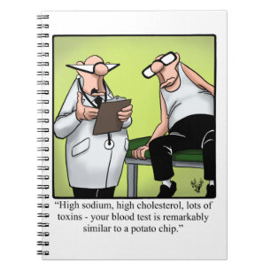 Funny Spectickles Medical Health Cartoon Humour Notebook
