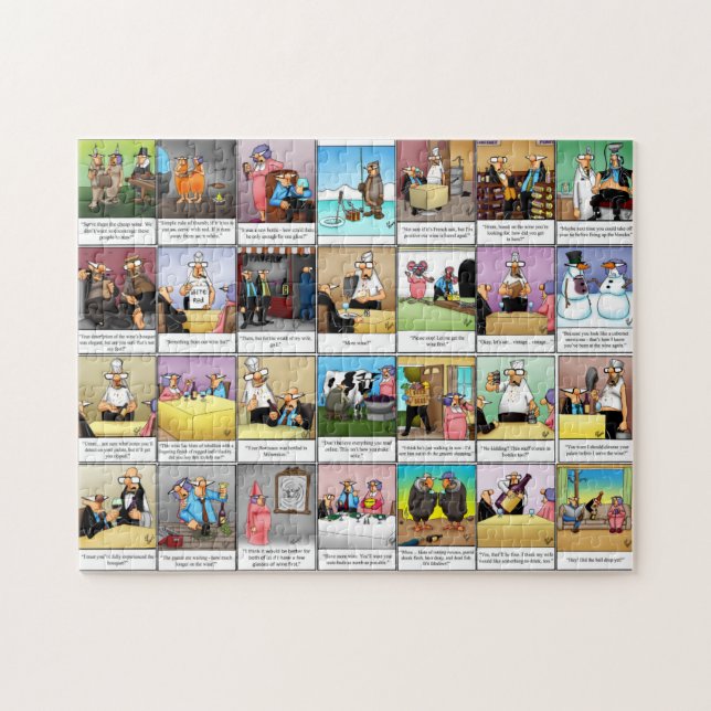 Funny Spectickles Wine Humour Puzzle (Horizontal)