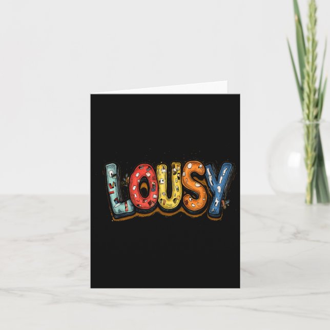 Funny Speech Costume with This Lousy Saying Card (Front)