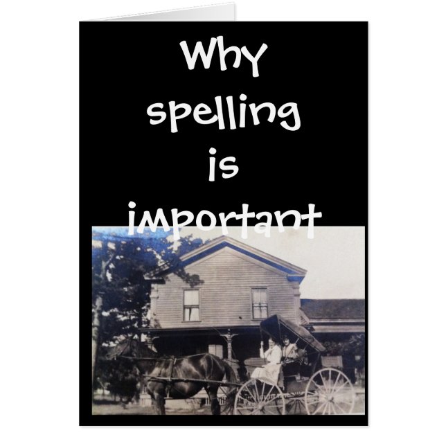 Funny Spelling Lesson for Females (Front)