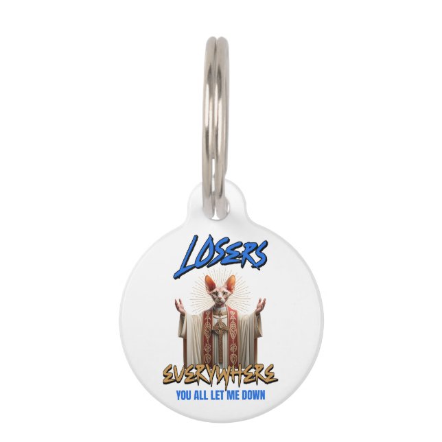Funny Sphynx Cat  Pet Tag (Front)