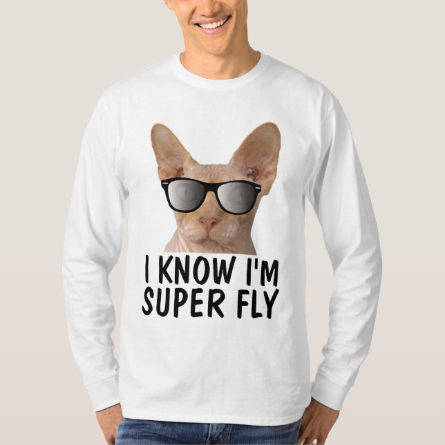 Funny Sphynx Hairless Cat T-Shirts (Front)