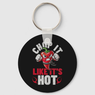 Funny Spicy Chilli Karate Design Chile Pepper Humo Key Ring