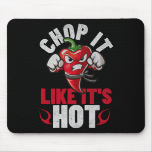 Funny Spicy Chilli Karate Design Chile Pepper Humo Mouse Pad