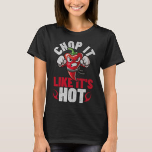 Funny Spicy Chilli Karate Design Chile Pepper Humo T-Shirt