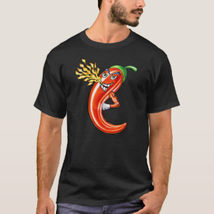 Funny Spicy Chilli On Fire T-Shirt