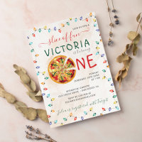 Funny Spicy Slice Pizza BBQ Photo First Birthday