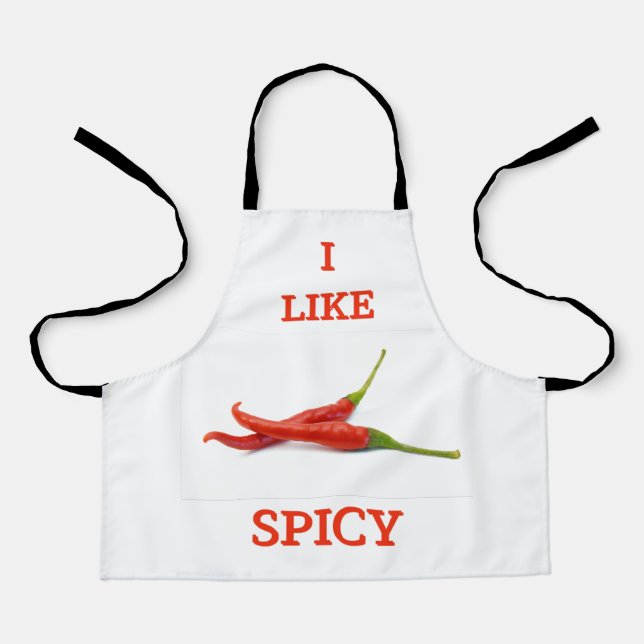 Funny spicy tase cute cool T-Shirt Apron (Front)