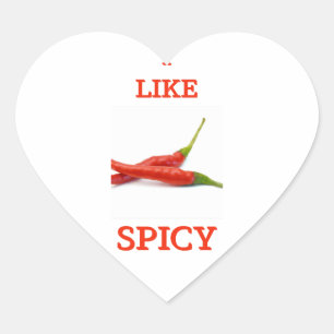 Funny spicy tase cute cool T-Shirt Paper Coaster Heart Sticker