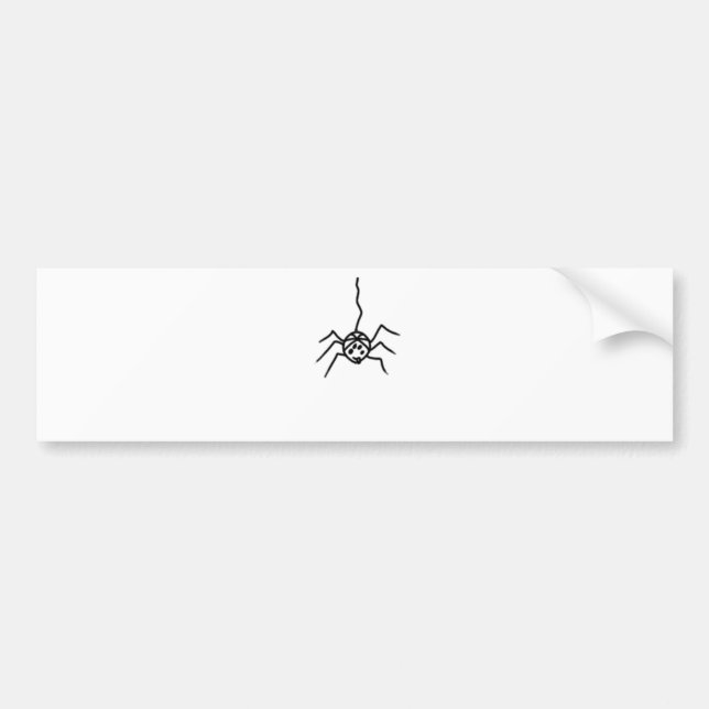 Funny spider bumper sticker (Front)