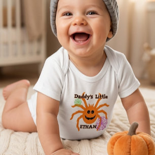 Funny Spider Halloween 2026personalized toddler Baby Bodysuit