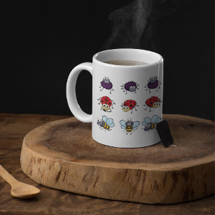 Funny Spider Ladybug Bee Coffee Mug