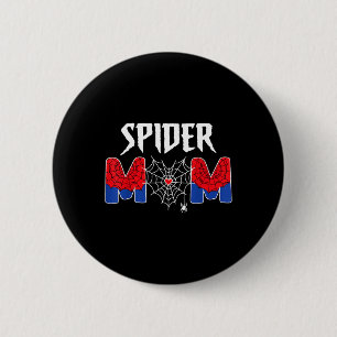Funny Spider Mum Mama Mothers Day For Women Girls  6 Cm Round Badge