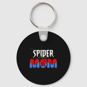 Funny spiders matching family mum for birthday boy key ring