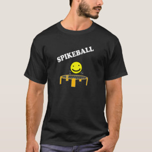 Funny Spikeball Net with Smile Face Art T-Shirt