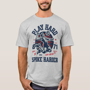 Funny Spikeball Quote Play Hard Spike Harder T-Shirt