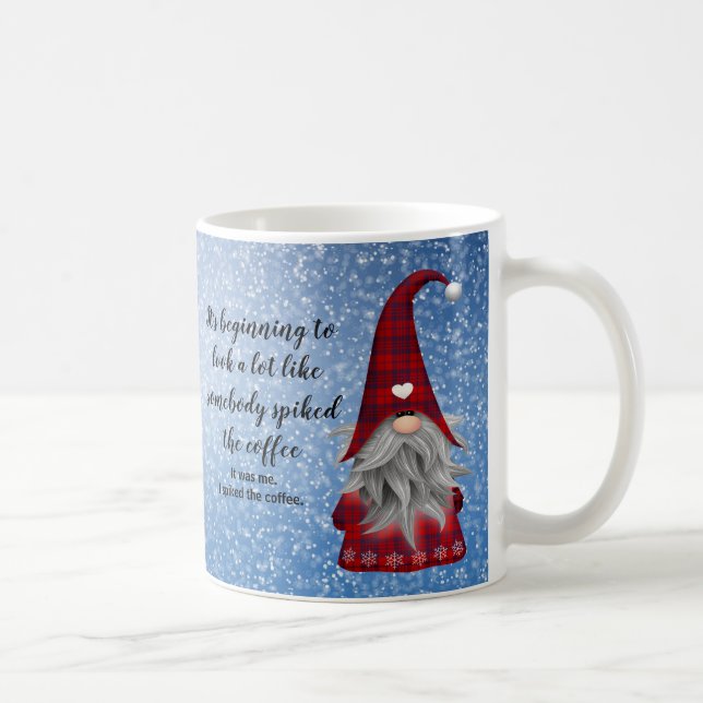 Funny Spiked Coffee Christmas Mug (Right)