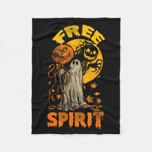 Funny Spirit for Halloween Fleece Blanket