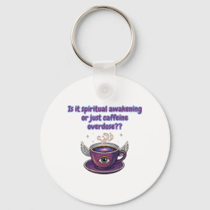 Funny spiritual awakening key ring