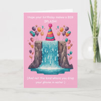 Funny Splash Birthday Goofy Humour Fun!