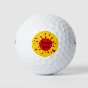 Funny Splat Personalised Golf Ball
