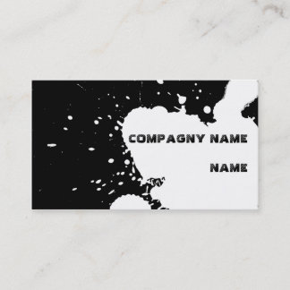 Funny splatter business card