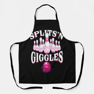 Funny Splits _n Giggles Bowling Team Bowler Sports Apron