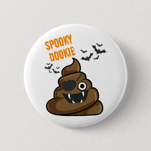 Funny Spooky Dookie Halloween Costume For Men Wome 6 Cm Round Badge