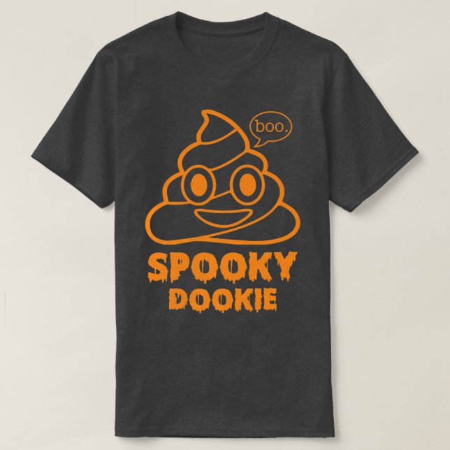 Funny Spooky Dookie Halloween Cute Spooky Season P T-Shirt (Design Front)