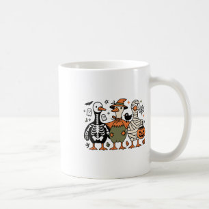 Funny Spooky Halloween Silly-goose Ghost Treat Or  Coffee Mug
