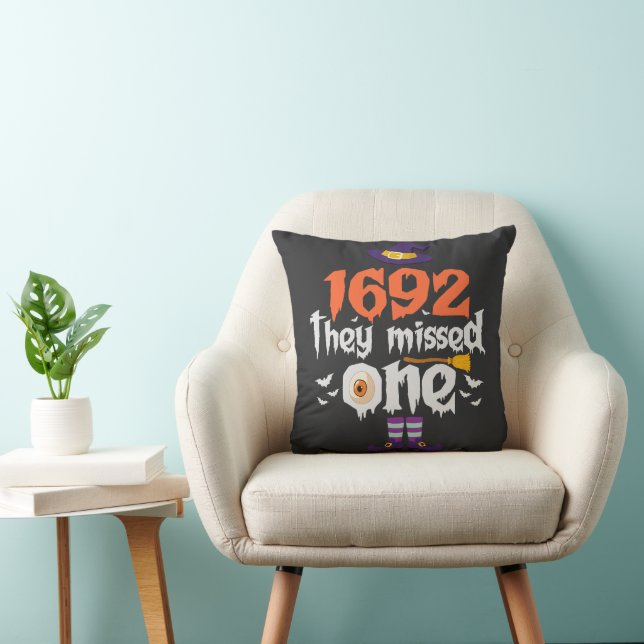 Funny Spooky Halloween Witch They Missed one Gift  Cushion (Chair)