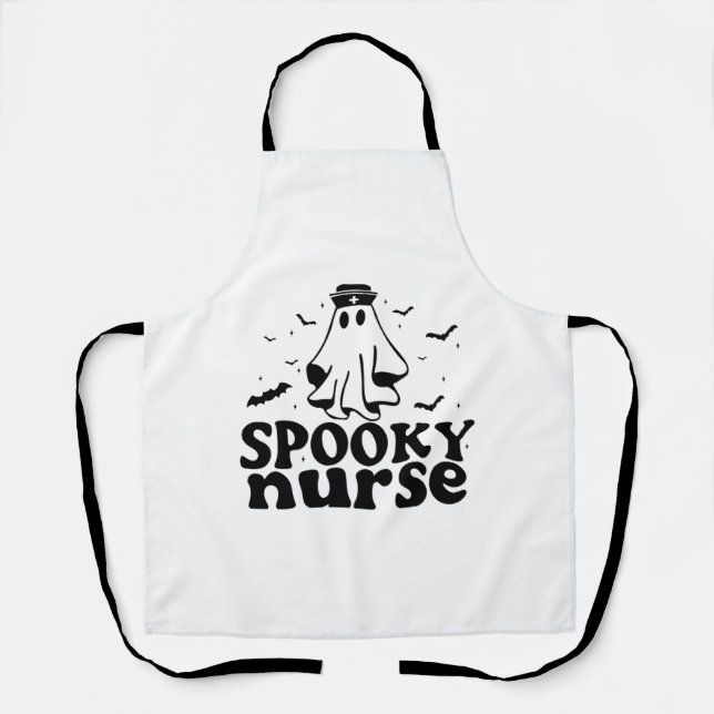 Funny Spooky Nurse outfit   Apron (Front)
