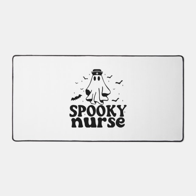Funny Spooky Nurse outfit   Desk Mat (Front)