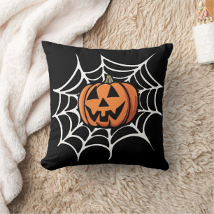 Funny spooky pumpkin Halloween Cushion