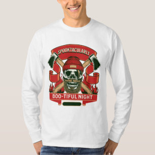Funny spooky skull halloween T-Shirt
