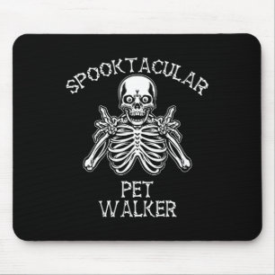 Funny Spooky Spooktacular Pet Walker Halloween Mouse Pad