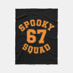 Funny Spooky Squad 67 Kids Adult Halloween 67 Haun Fleece Blanket