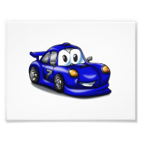 Funny Sport car cartoon | Choose background colour