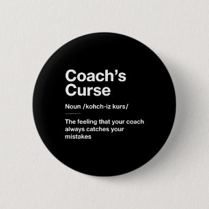 Funny Sport Definition Team Bysebyll Soccer Coach' 6 Cm Round Badge