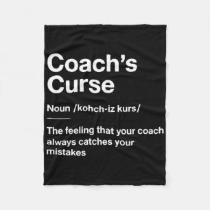 Funny Sport Definition Team Bysebyll Soccer Coach' Fleece Blanket