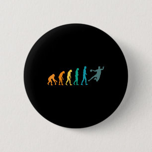Funny Sport Evolution Handball  6 Cm Round Badge