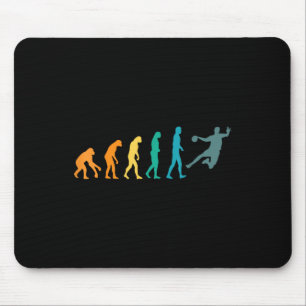 Funny Sport Evolution Handball  Mouse Pad