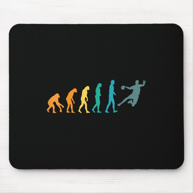 Funny Sport Evolution Handball  Mouse Pad (Front)